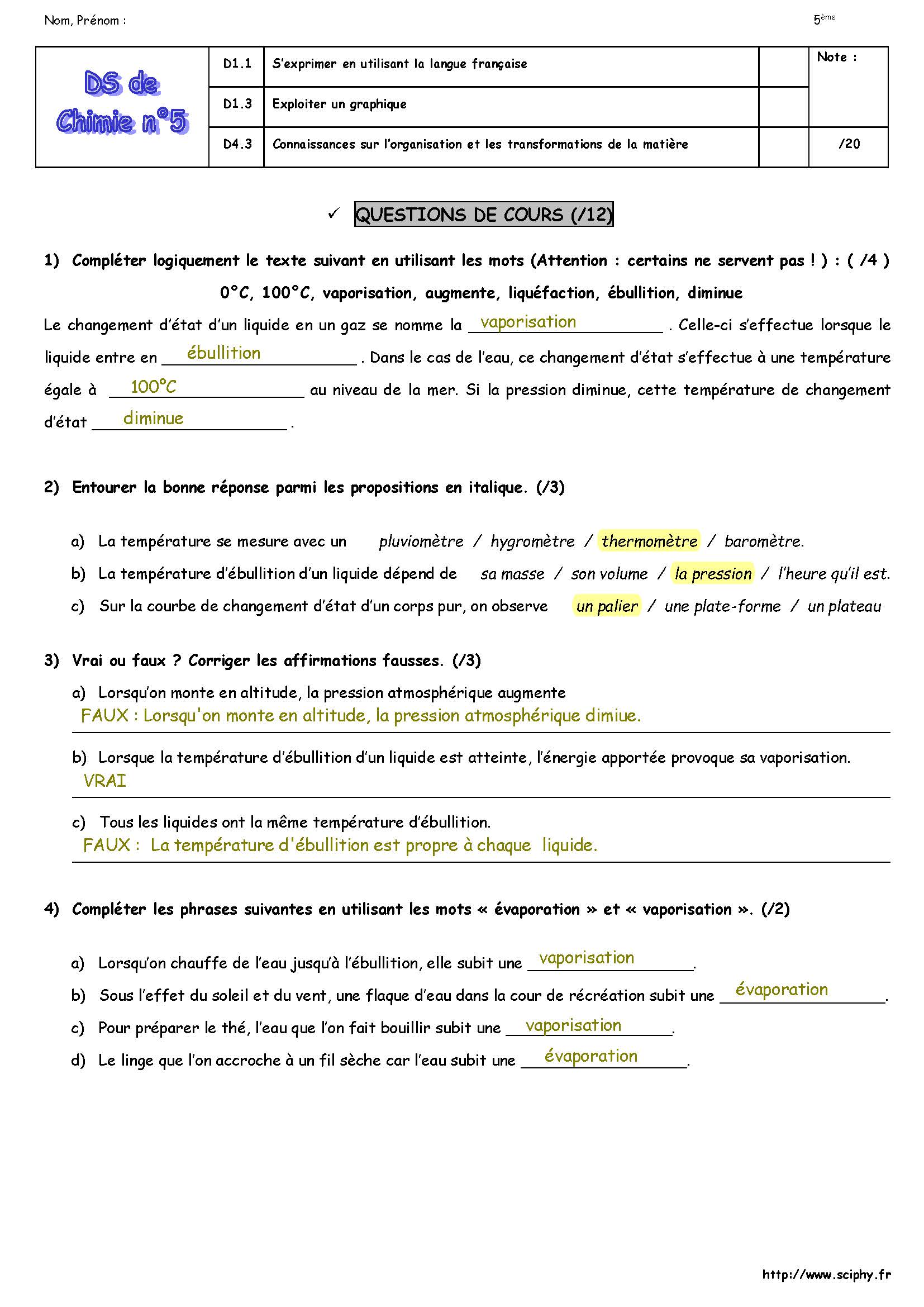 DS 5 5 ème vaporisation 2023 2024 Page 1