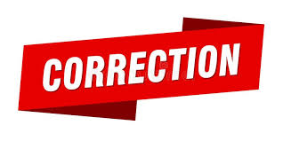 correction